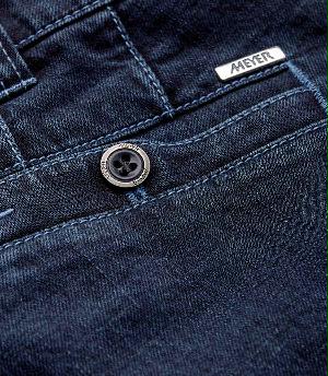 Meyer 5-Pocket Jeans Blauw Diego Regular fit jeans 3060961800/17