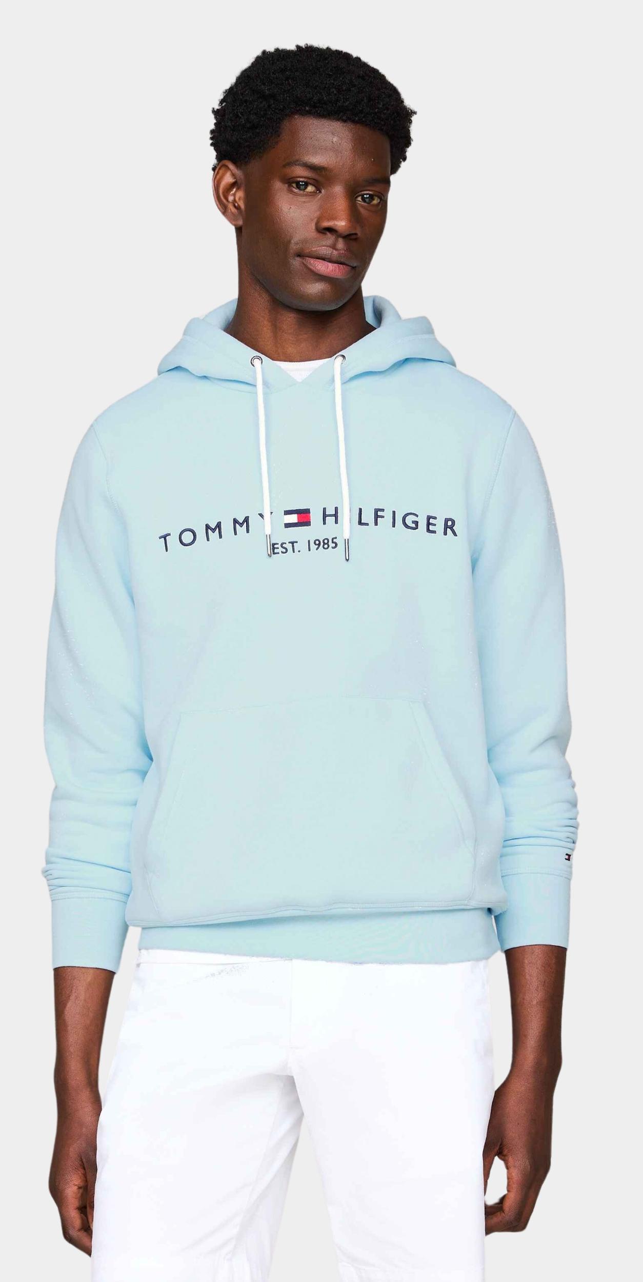 Tommy Hilfiger Sweater Blauw Tommy Logo Hoody MW0MW11599/CYR