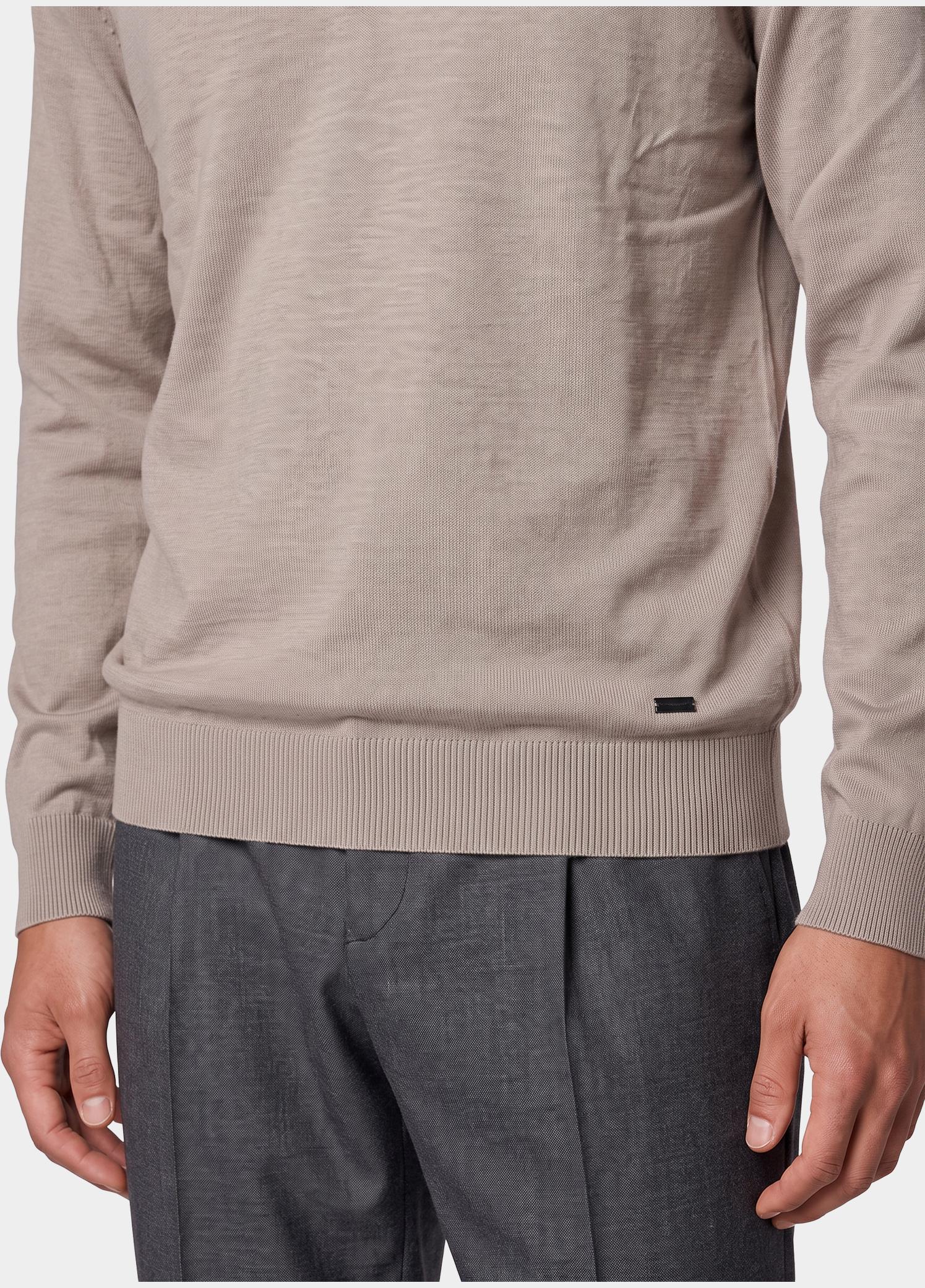 Born With Appetite Half Zip Beige Lux Pull Halfzip Merino BWA00005LU15/2500 Sand