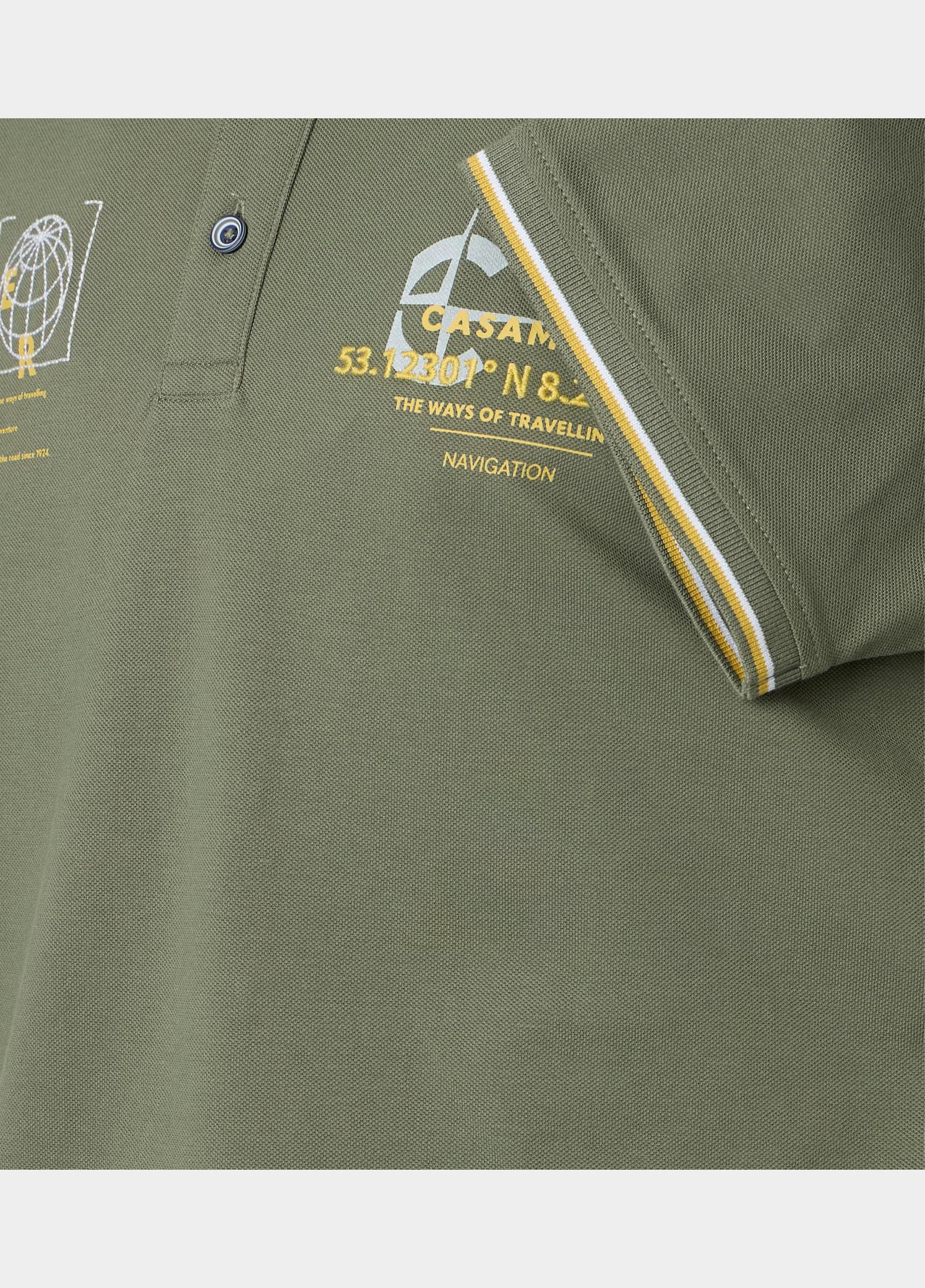 Casamoda Polo korte mouw Groen Polo 1/2 126320081/303