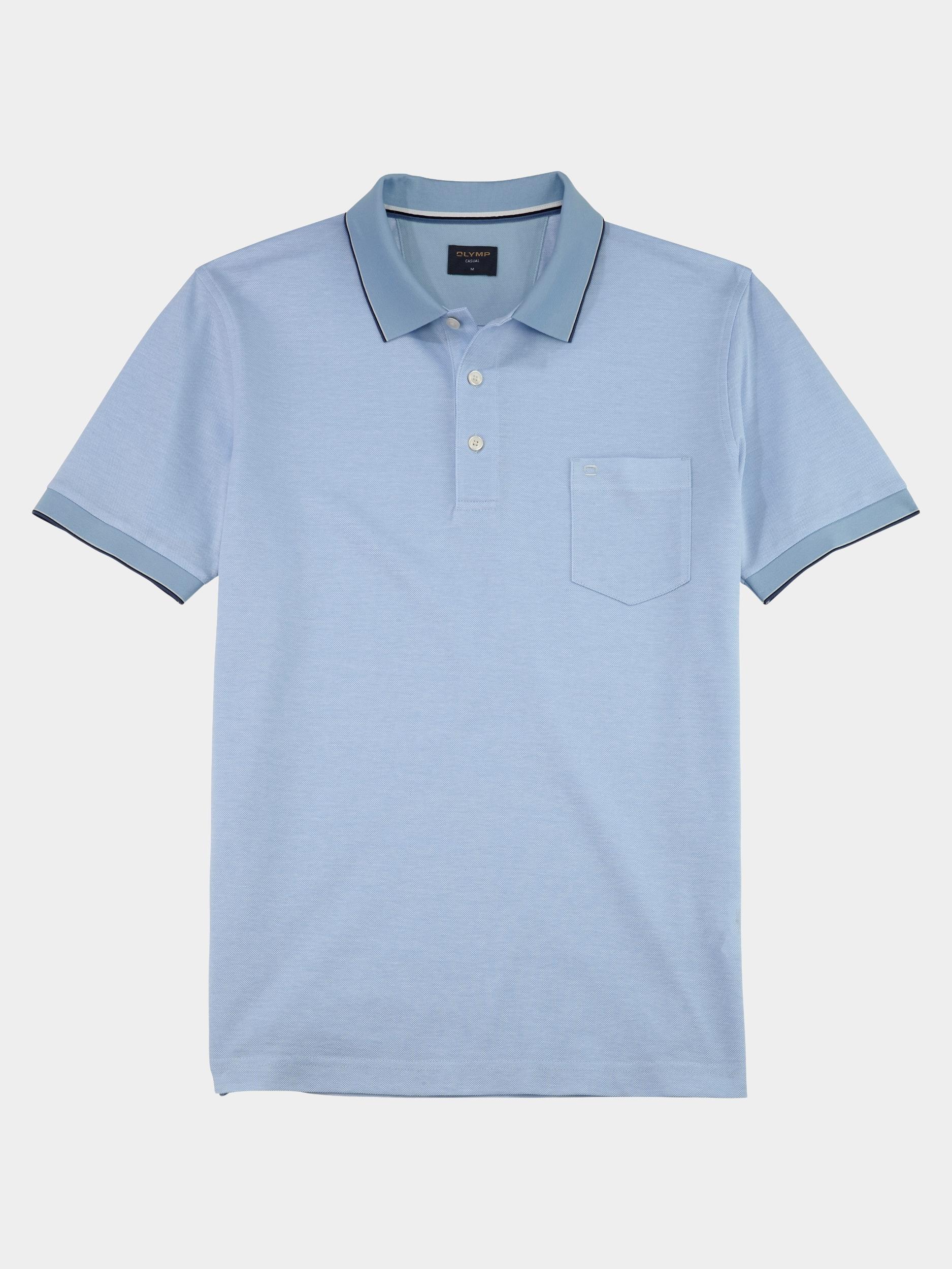 Olymp Polo korte mouw Blauw Polo PiquÃ© Bicolor 540752/11
