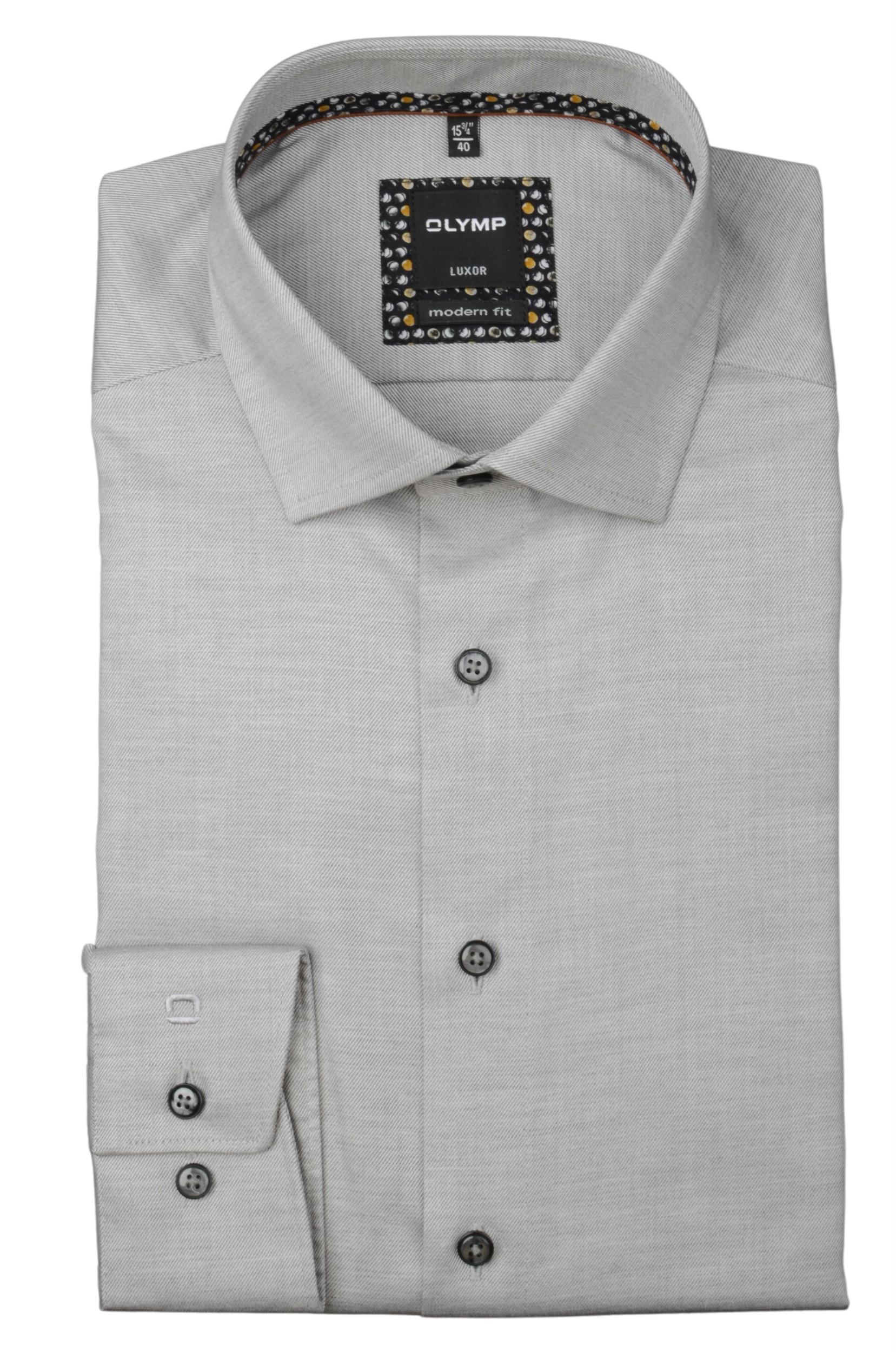 Olymp Business hemd lange mouw Grijs 1306/84 Hemden 130684/63