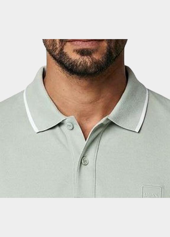 BOSS Orange Polo heren Grijs Passertip 10256683 01 50507699/043