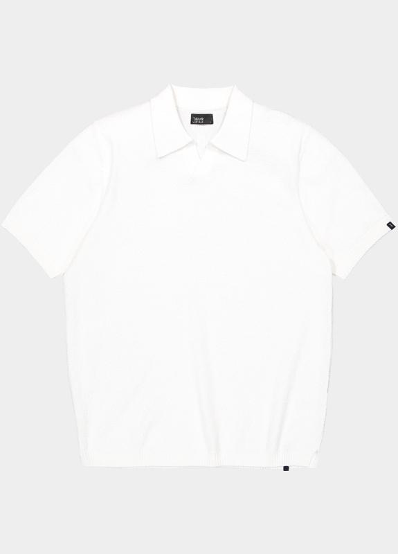 Butcher of Blue Polo korte mouw Wit Boucle M2616003/112