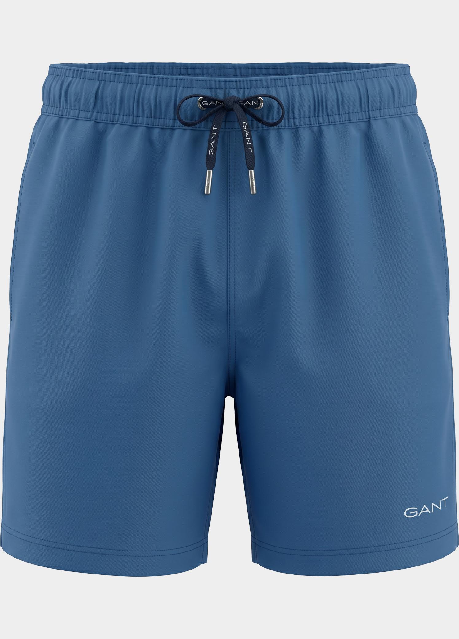 Gant Zwembroek Blauw Sneldrogende zwemshort met lo 920006500/442
