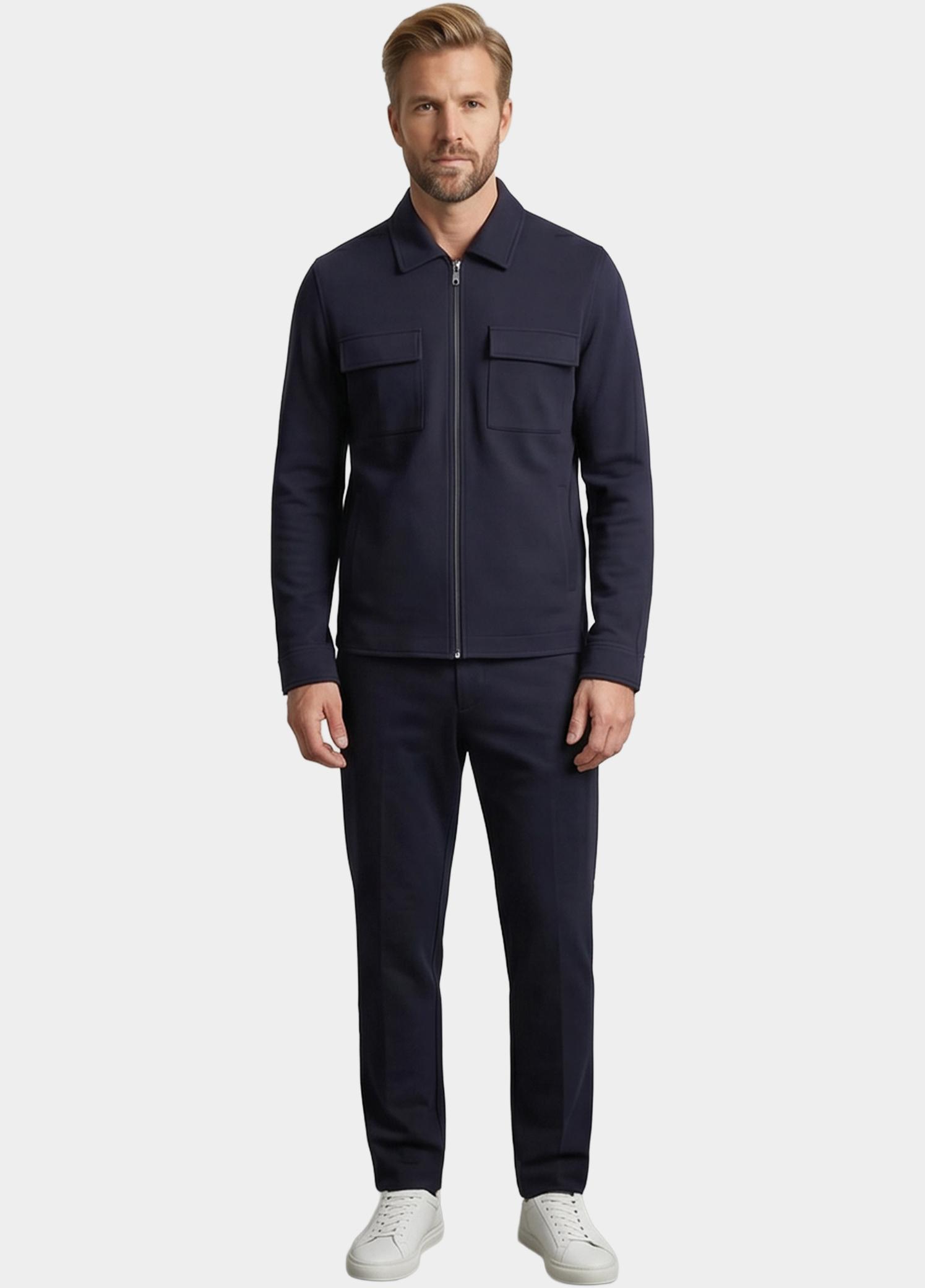 Giordano Overshirt Blauw Carissio Full  Zip Overshirt 612801/60