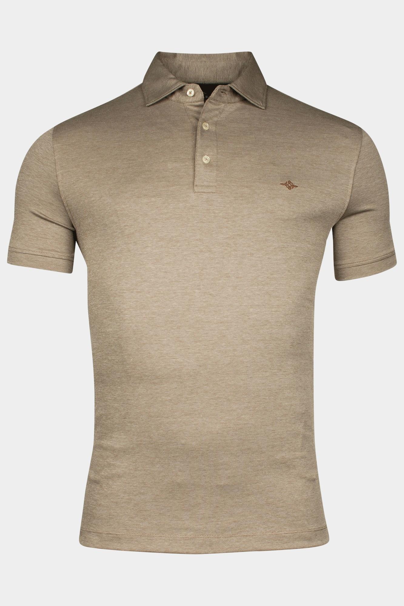Baileys Polo korte mouw Bruin Poloshirt 2-tone Pique 515278/88
