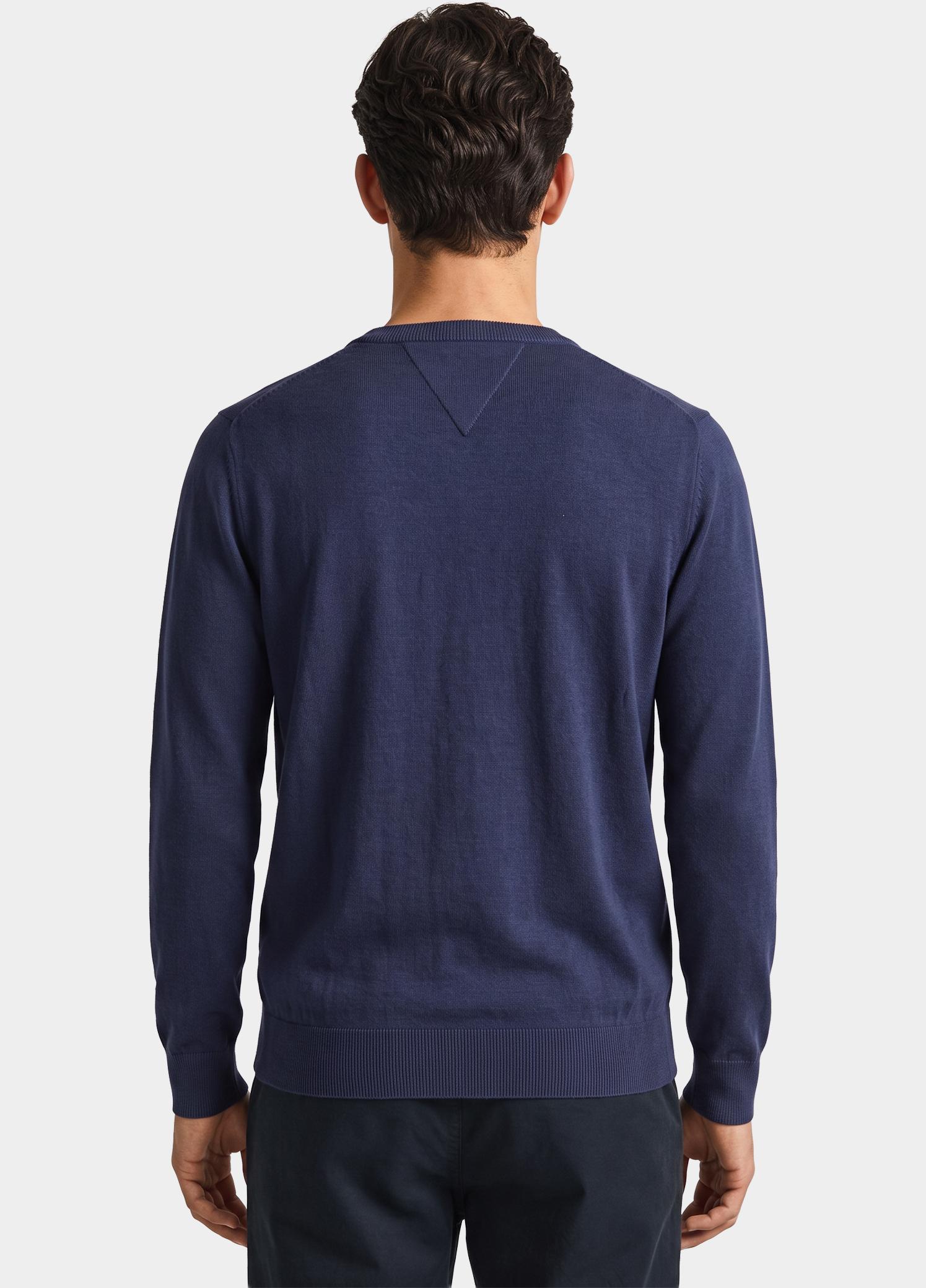 Bos Pullover heren Blauw V-hals 263/8189 - Navy
