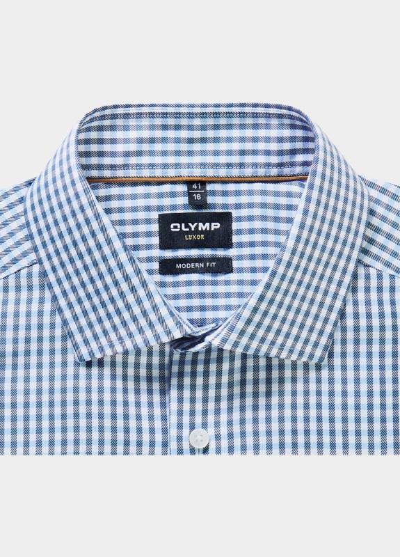 Olymp Zakelijk overhemd heren Blauw Luxor 129214/18