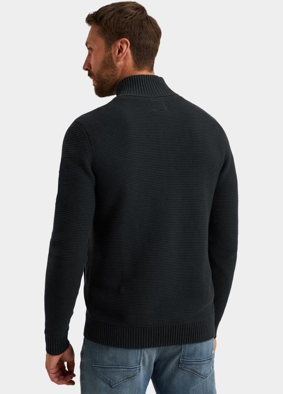 PME Legend Vest Blauw Zip jacket cotton structure k PKC2511363/5282