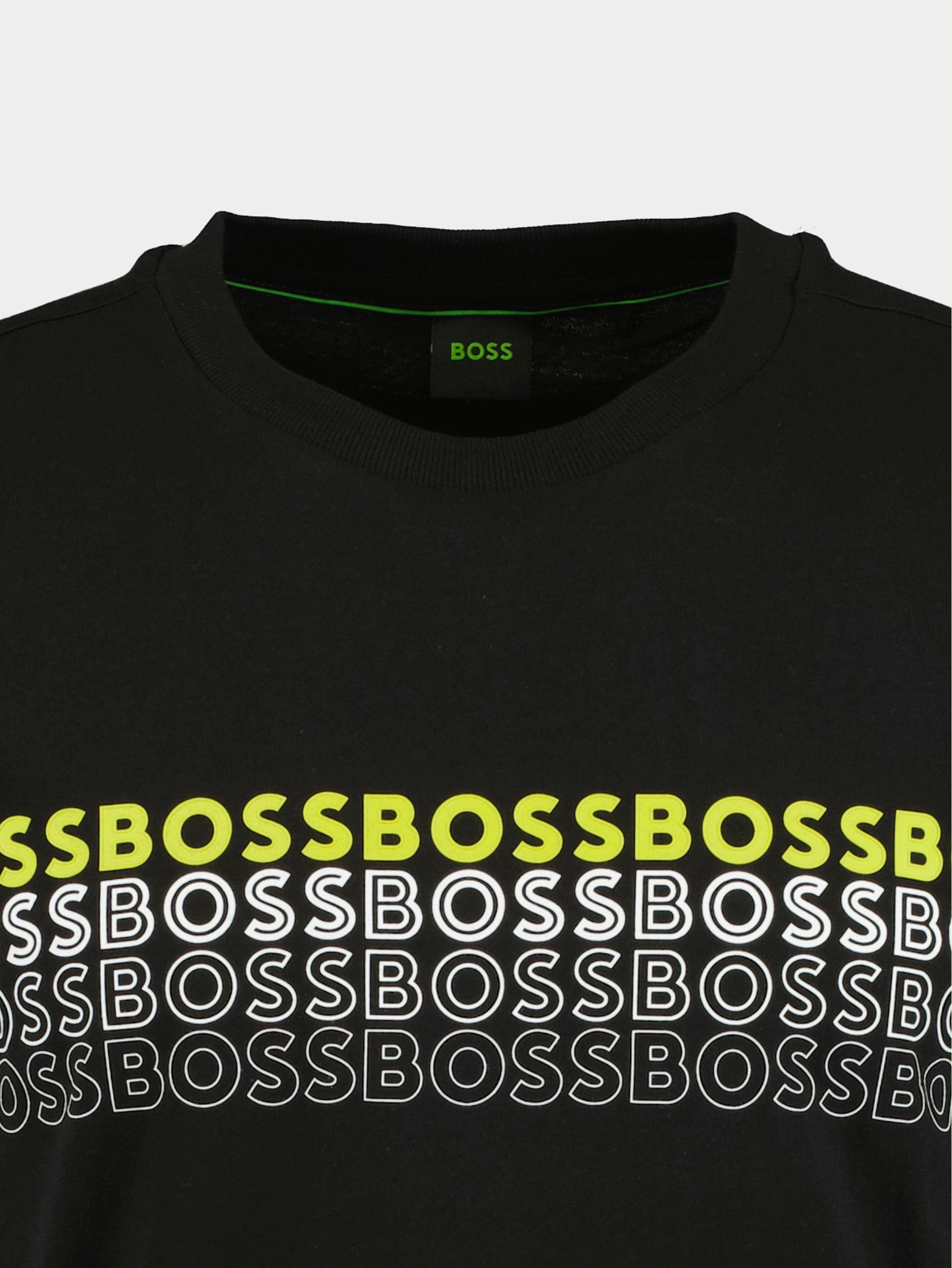 BOSS Green T-shirt korte mouw Zwart Tee 2 10247491 01 50488785/001