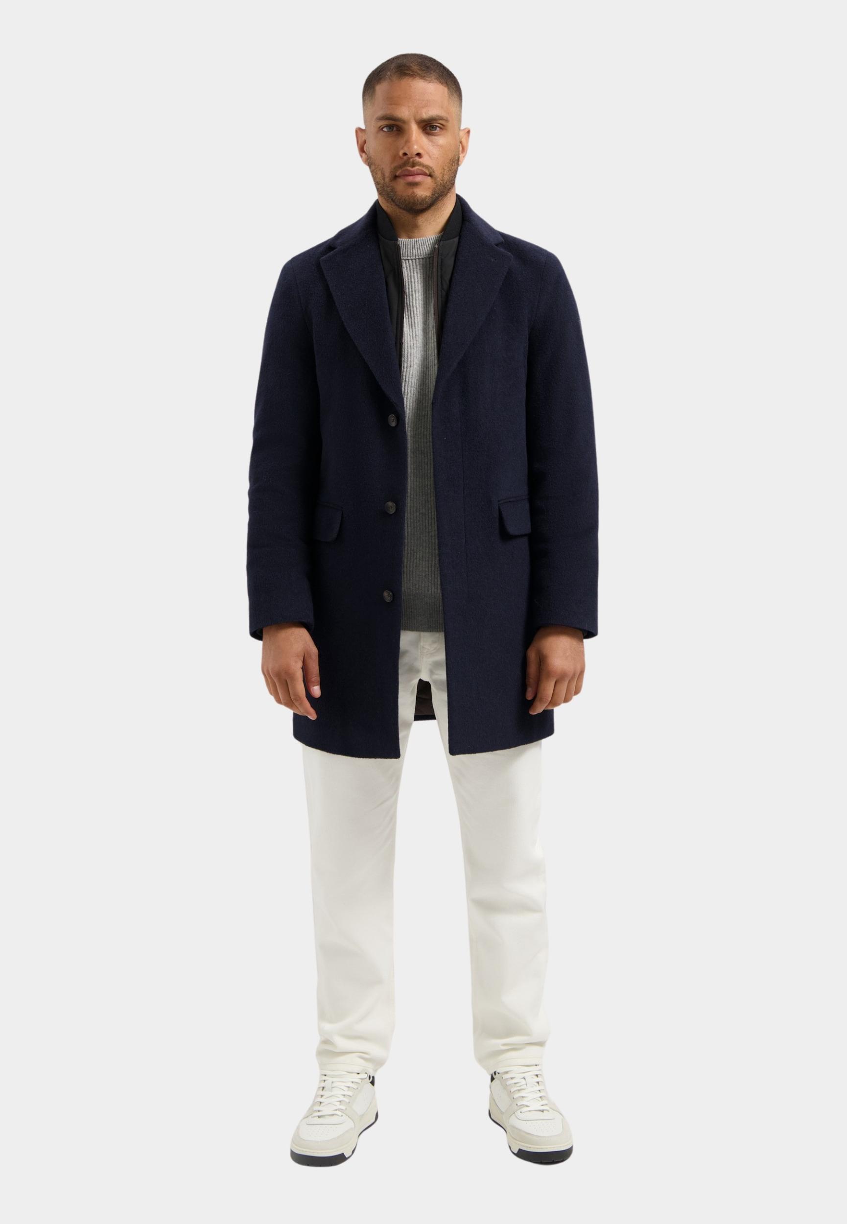 Dstrezzed Wollen Jas Blauw DS_Carter Coat 101510-AW25/649