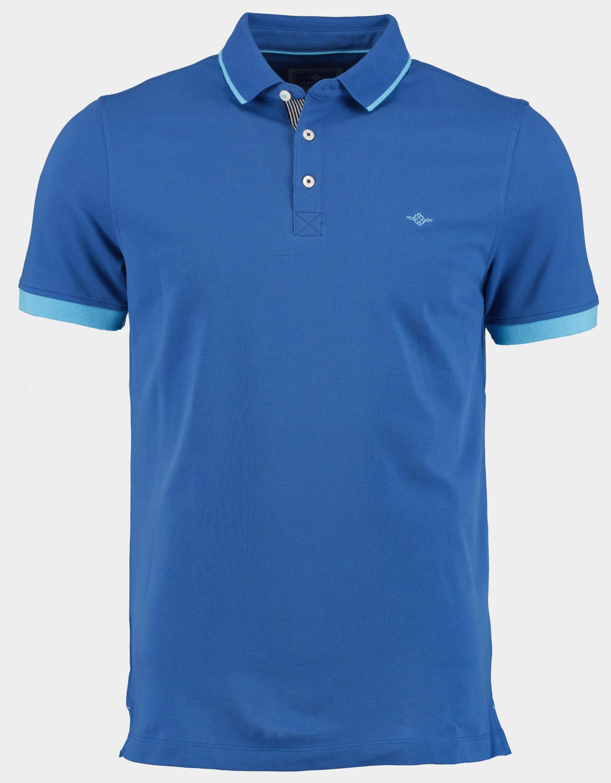 Baileys Polo korte mouw Blauw Poloshirt pique 415284/65