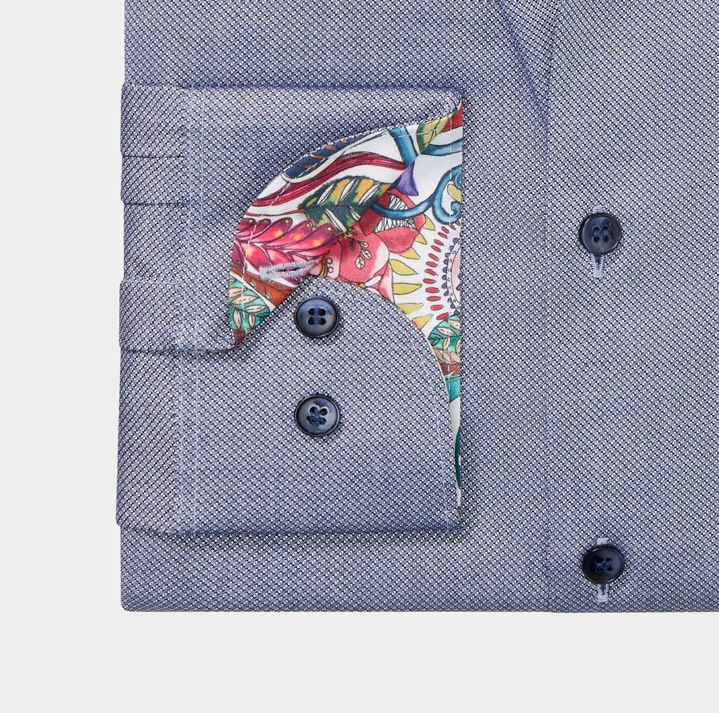 Olymp Overhemd extra lange mouw Blauw Level Five 204089/18