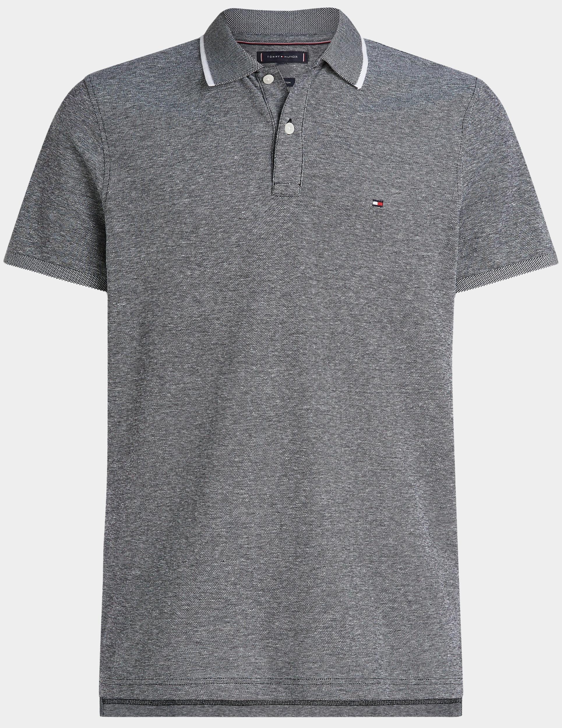 Tommy Hilfiger Polo korte mouw Grijs Linen Pque Reg Polo MW0MW33140/BDS