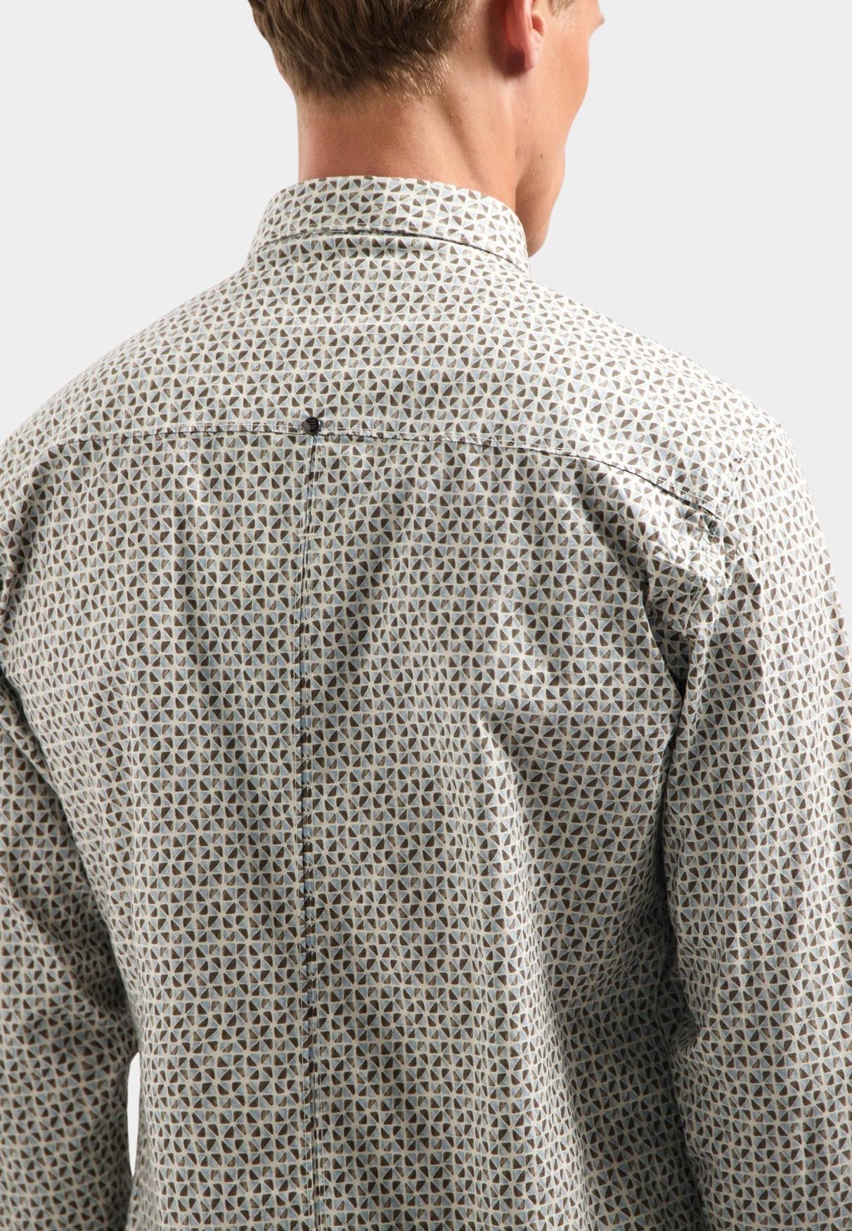 No Excess Casual hemd lange mouw Bruin  29430921/044