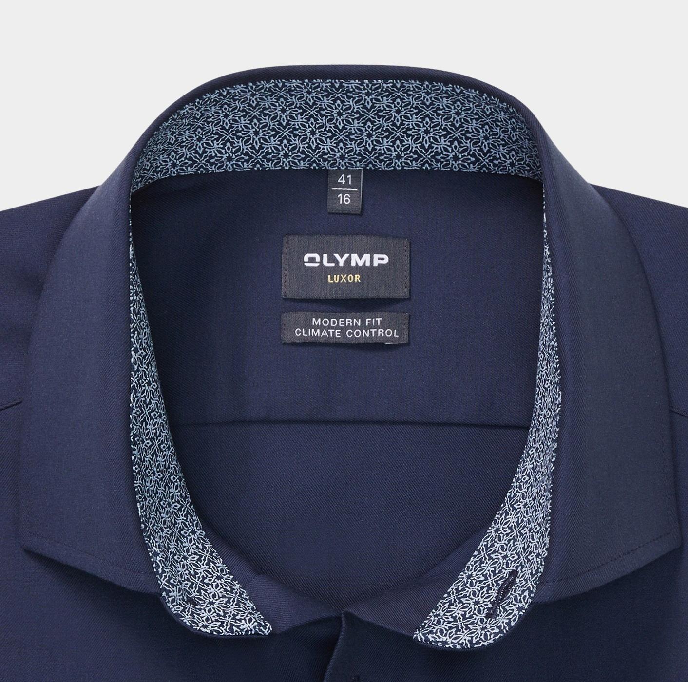 Olymp Business hemd lange mouw Blauw Luxor CC 134284/18