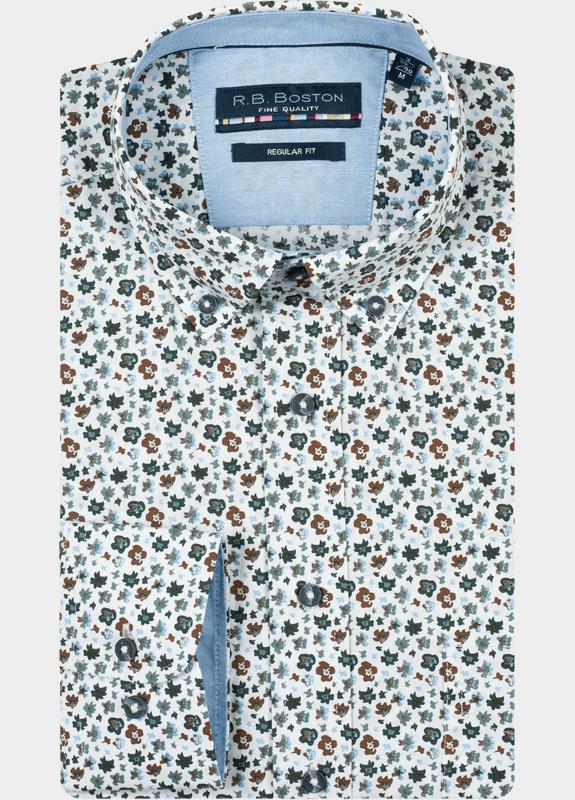 R.B. Boston Casual hemd lange mouw Multi Franklin LS Button Down 527670/712