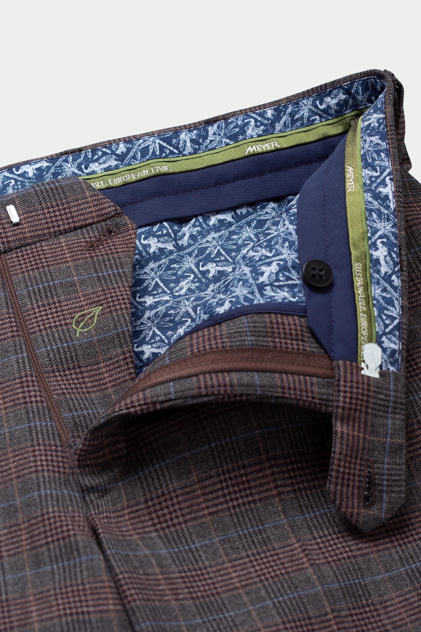 Meyer Katoenen Broek Bruin BONN Art.2-2596 1022259600/35