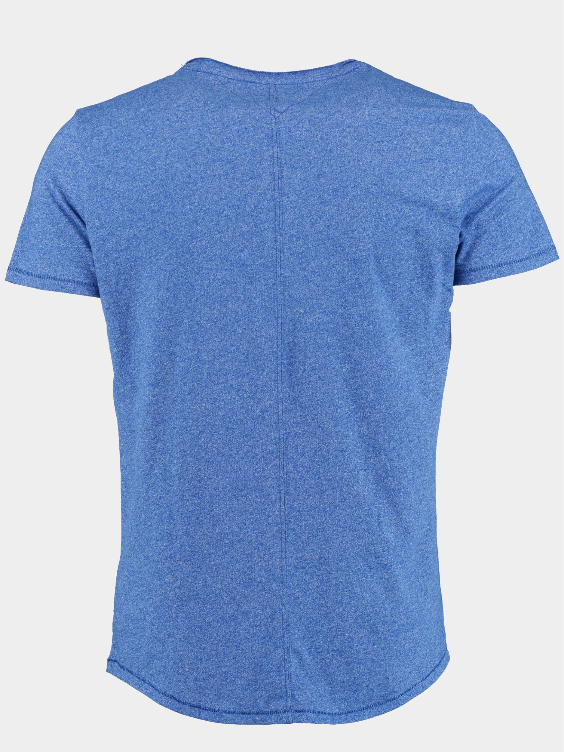 Tommy Jeans T-shirt korte mouw Blauw TJM Slim jaspe c neck DM0DM09586/C66