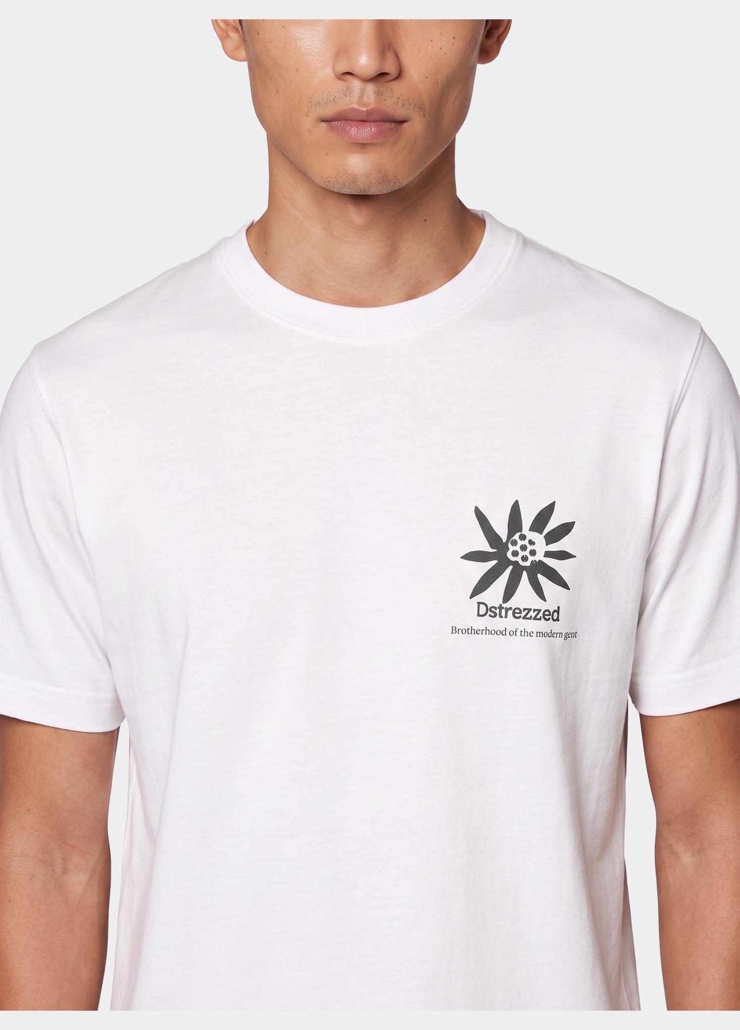 Dstrezzed T-shirt heren Wit Lasse Artwork Tee 203554/100