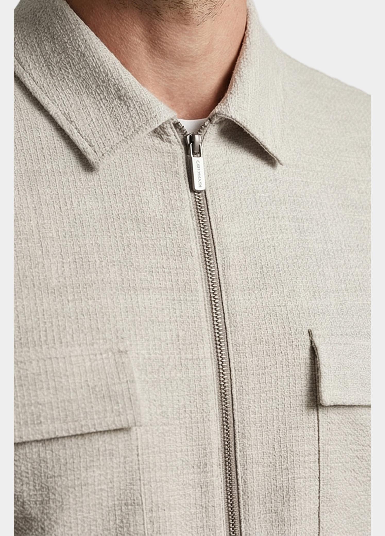 Giordano Overshirt Grijs Vercelli Full Zip Overshirt T 617505/91