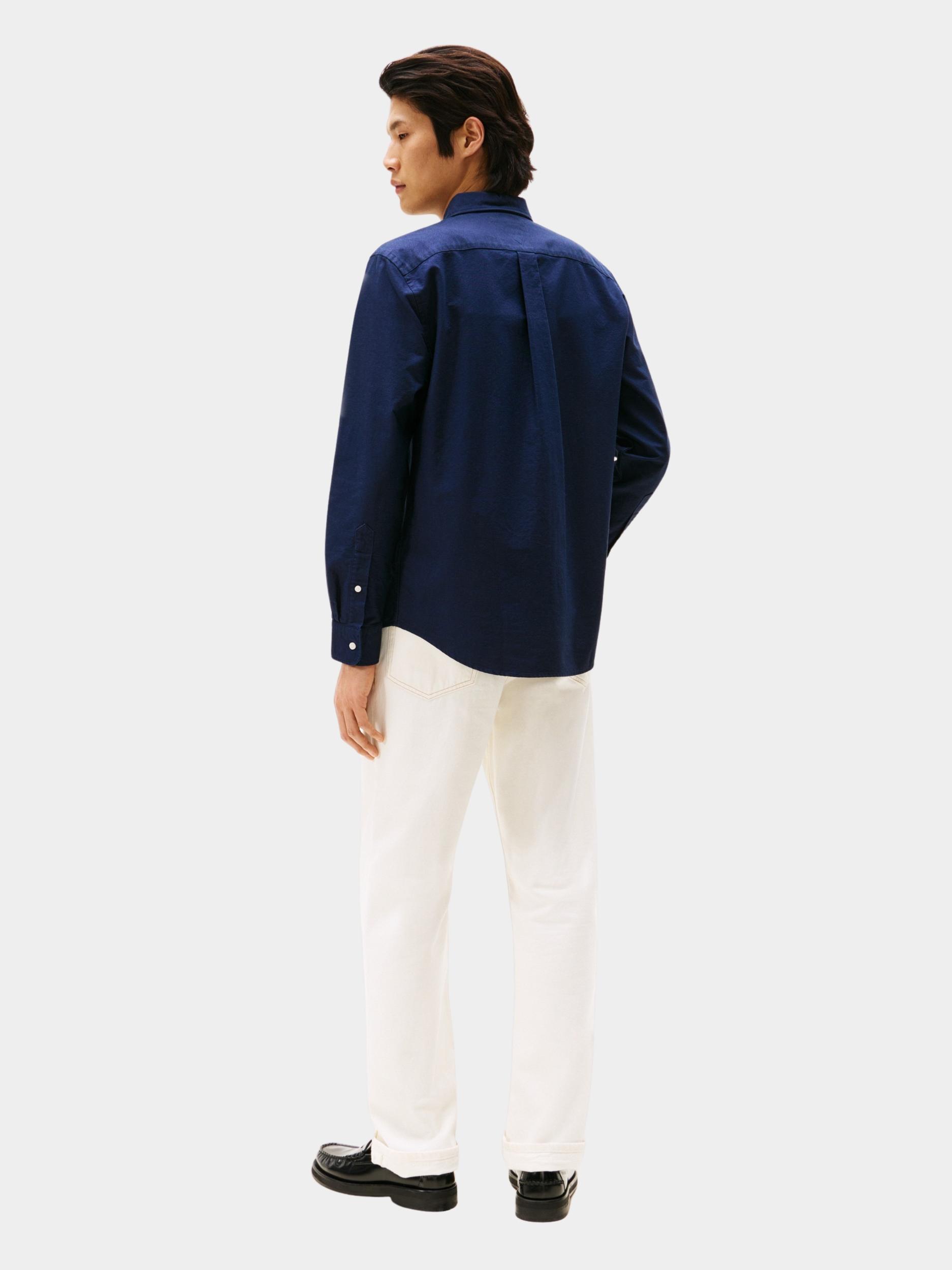 Tommy Hilfiger Casual hemd lange mouw Blauw SOLID HERITAGE OXFORD RF SHIR MW0MW35774/0G0