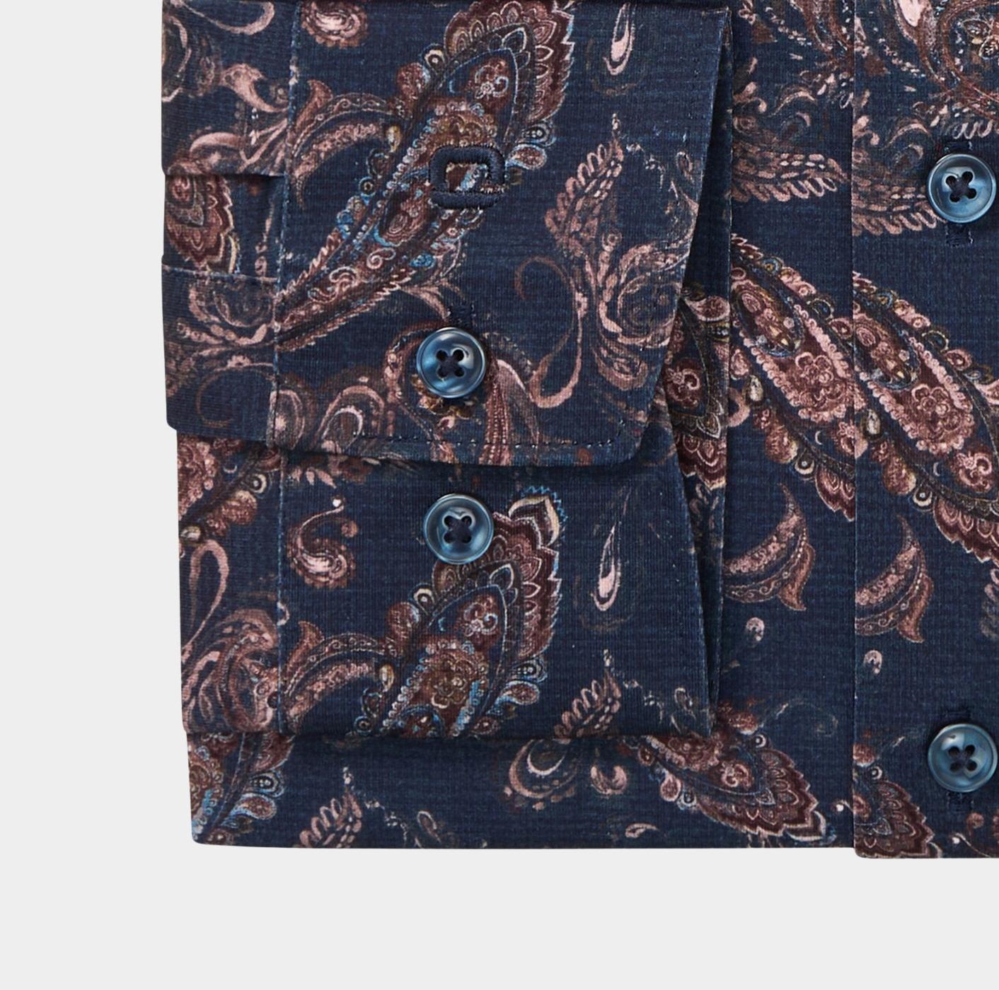 Olymp Business hemd lange mouw Blauw 132284-Hemden 132284/18