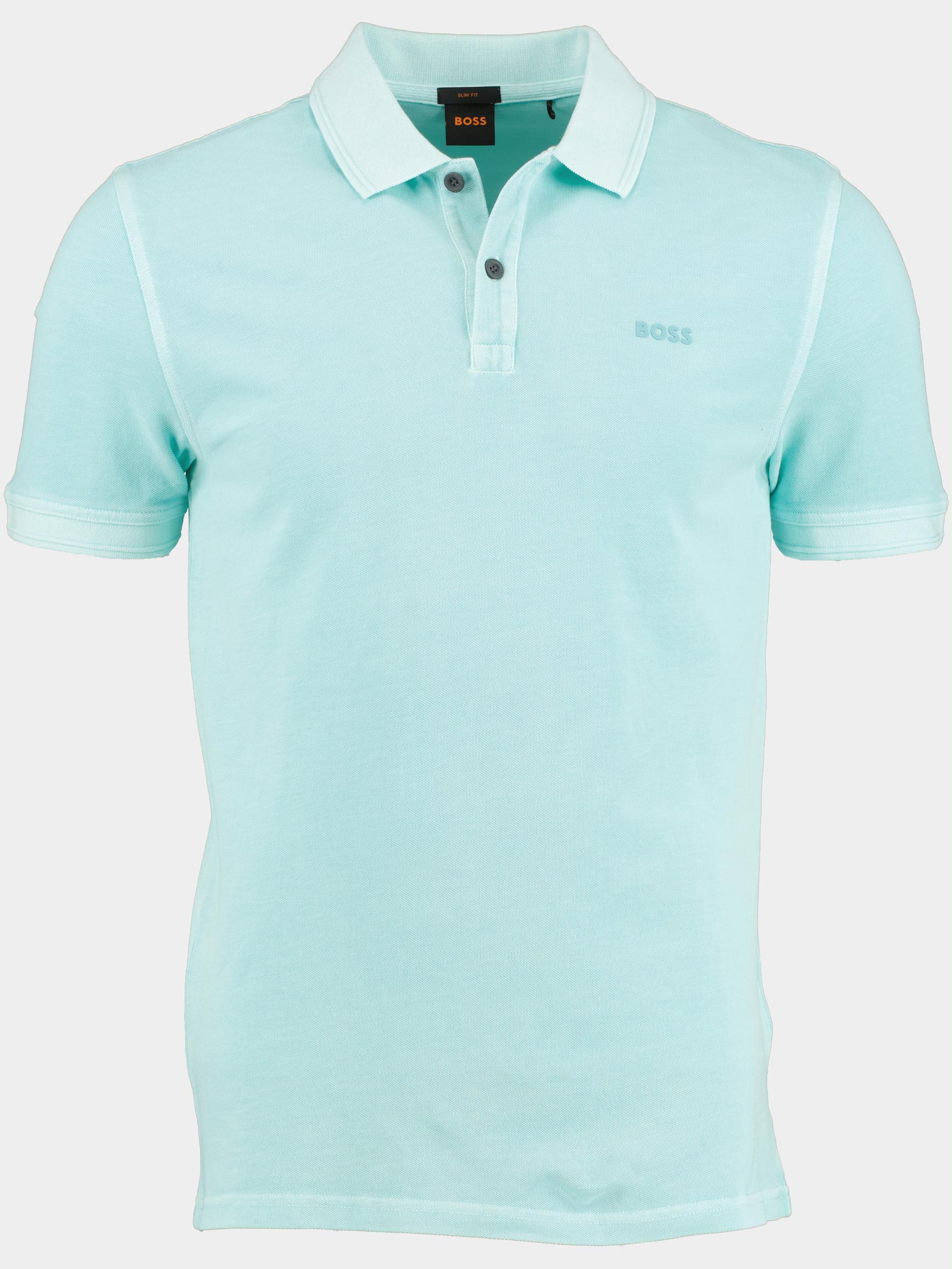 38% Korting BOSS Orange Polo Korte Mouw Blauw Prime 10203439 01  50468576/461 | Bos Men Shop