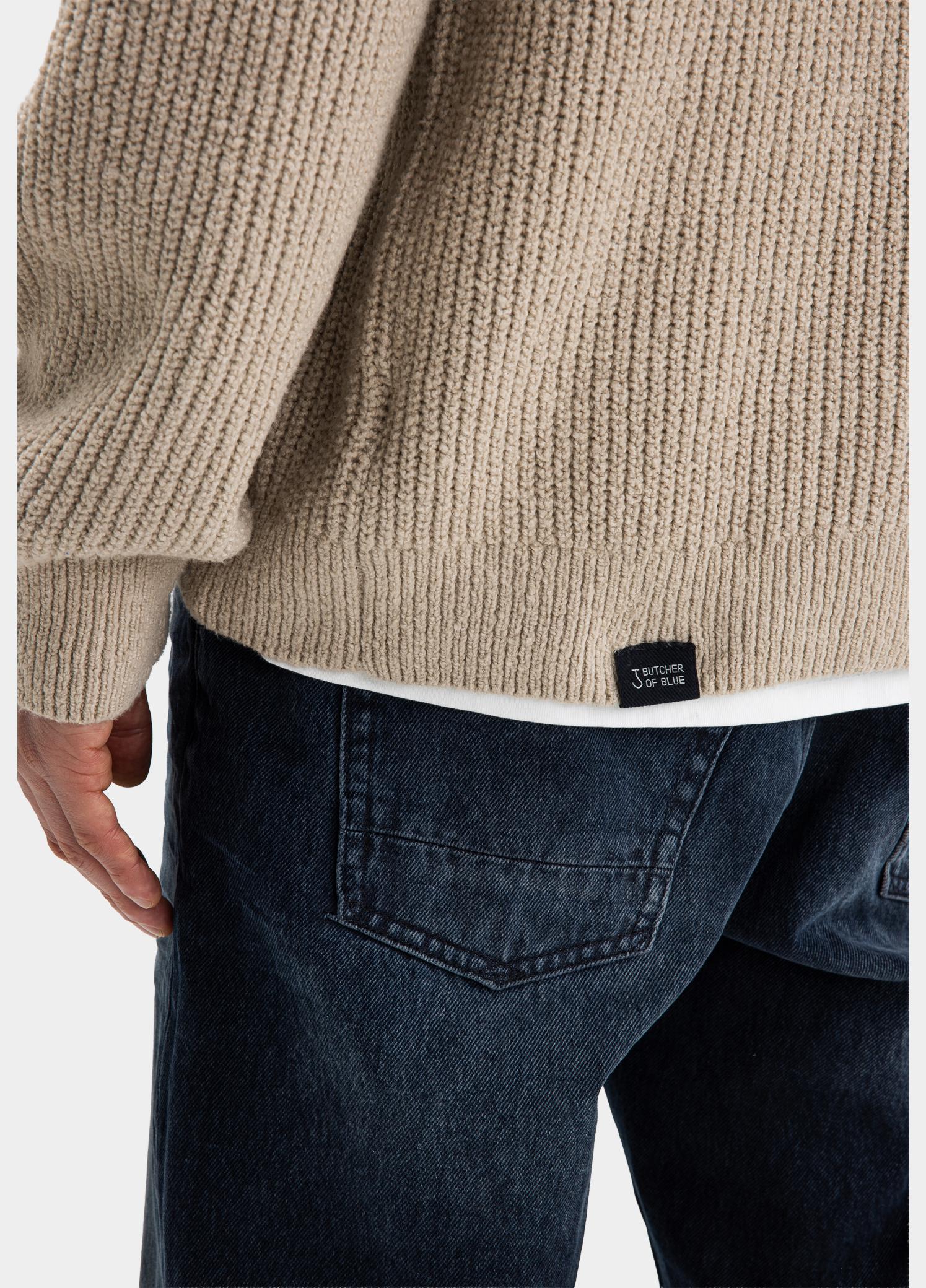 Butcher of Blue Half Zip Beige Market M2626029/697