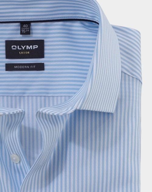 Olymp Business hemd lange mouw Blauw Luxor 135874/11