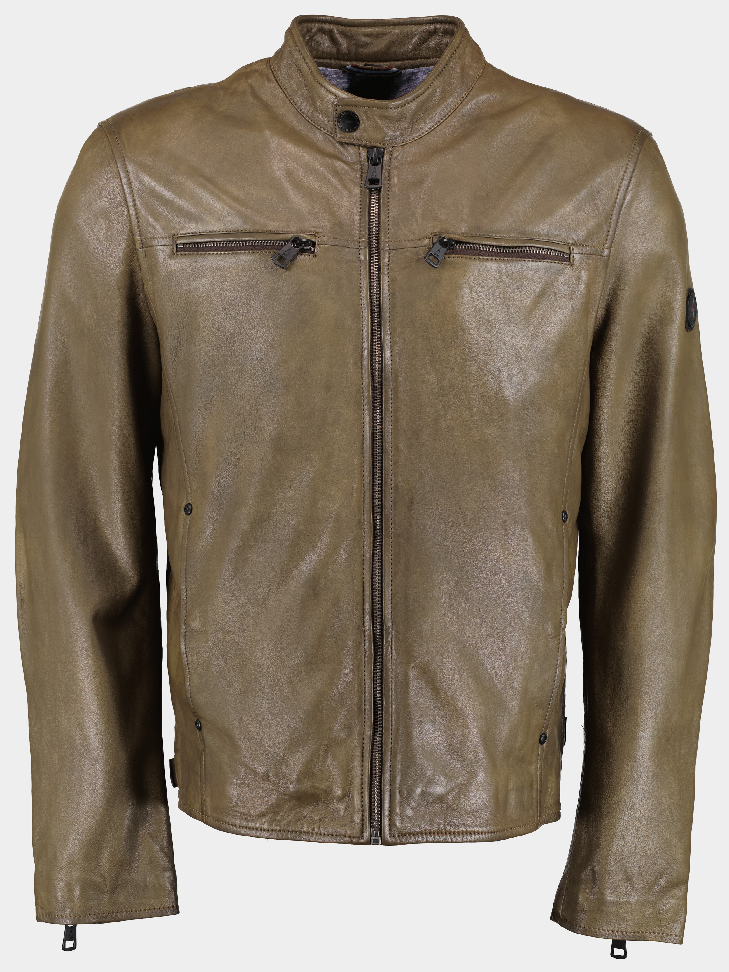 DNR Lederen jack Groen Leather Jacket 52360/683