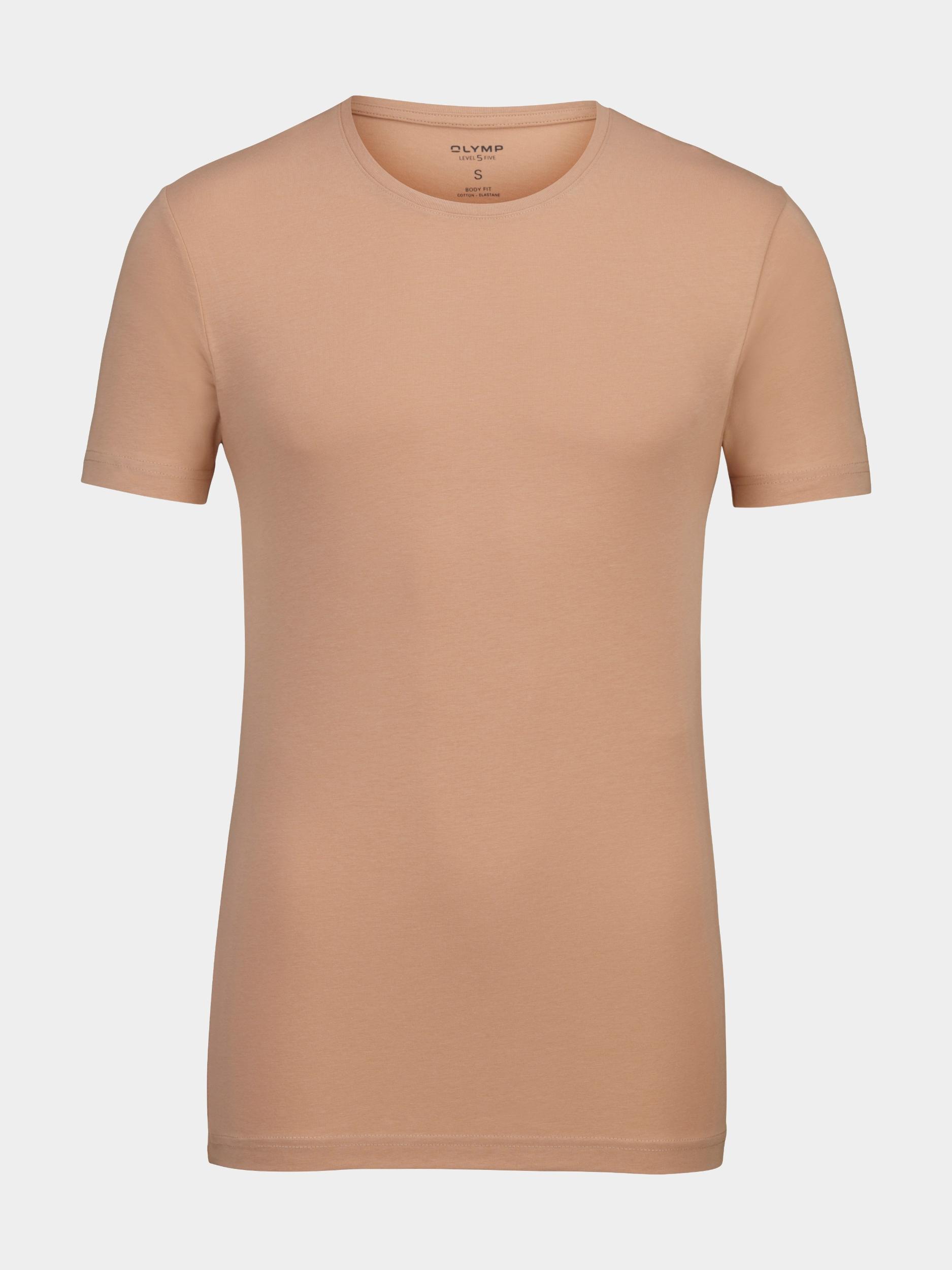 Olymp T-shirt korte mouw Bruin 0803/12 T-Shirt 080312/24