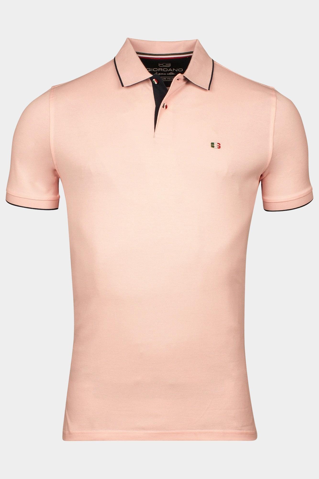 Giordano Polo korte mouw Roze Nico short sleeve signature p 516587/51