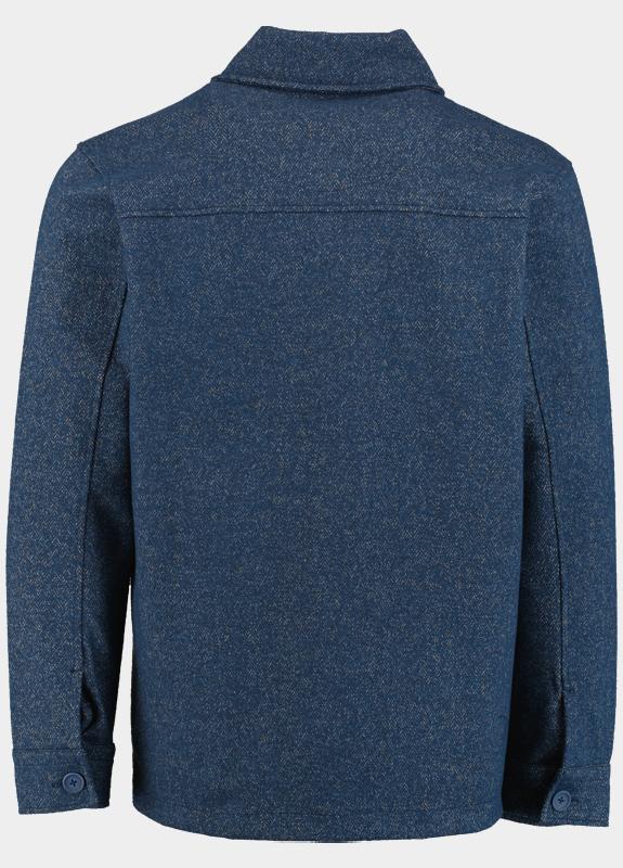 Innocente Overshirt Blauw met visgraatmotief 13810/Navy