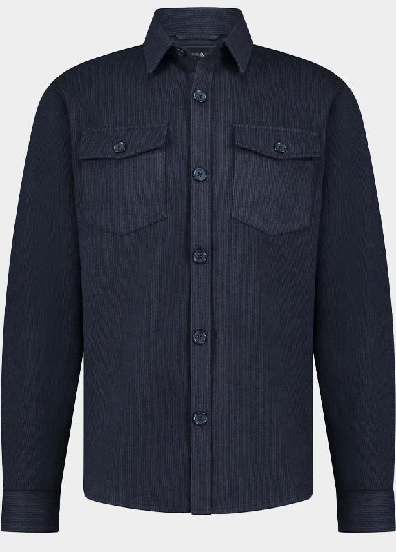 Scotland Blue Overshirt Blauw Fender Shirtjacket 25314FE19SB/290 navy