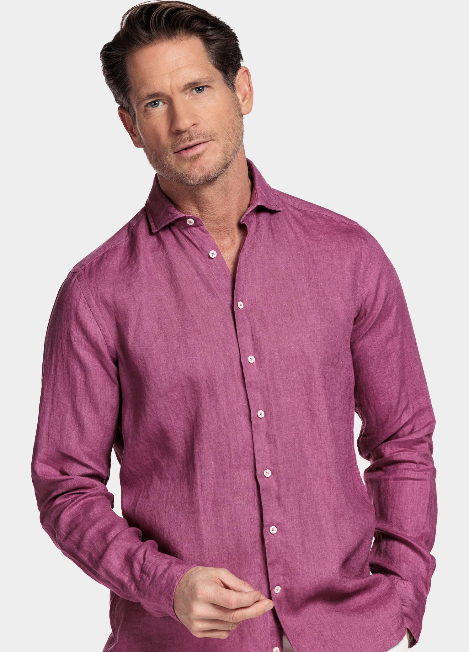 Giordano Overhemd heren Roze Row Long Sleeve Cutaway Soft 617810/51