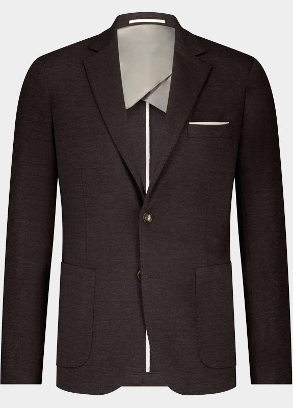 Bos Colbert Bruin Mylo Jersey Jacket Drop 8 253038MY69BO/870 dark brown