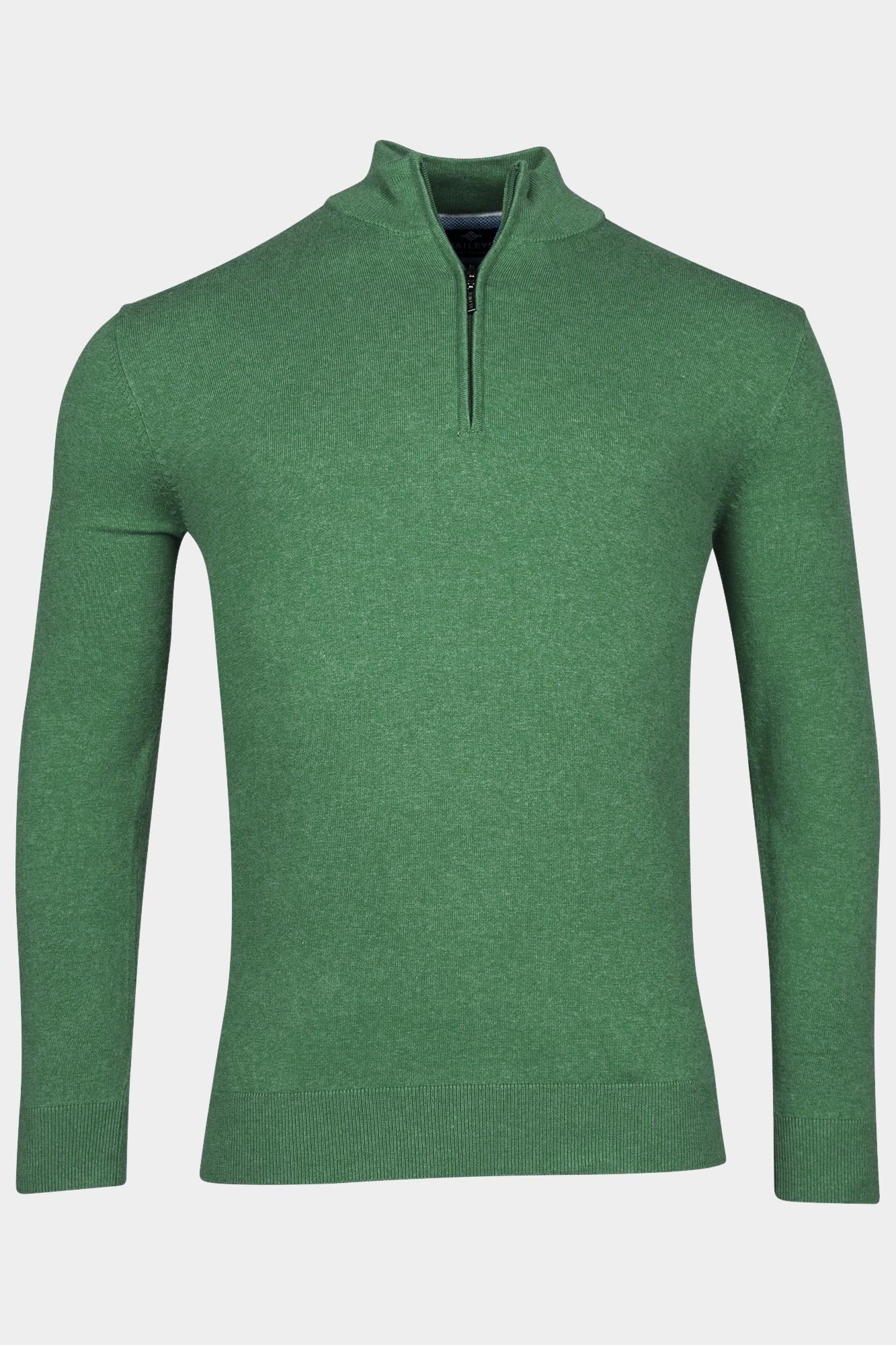 Baileys Half Zip Groen Pullover 1/2 Zip  12gg single 418400/705