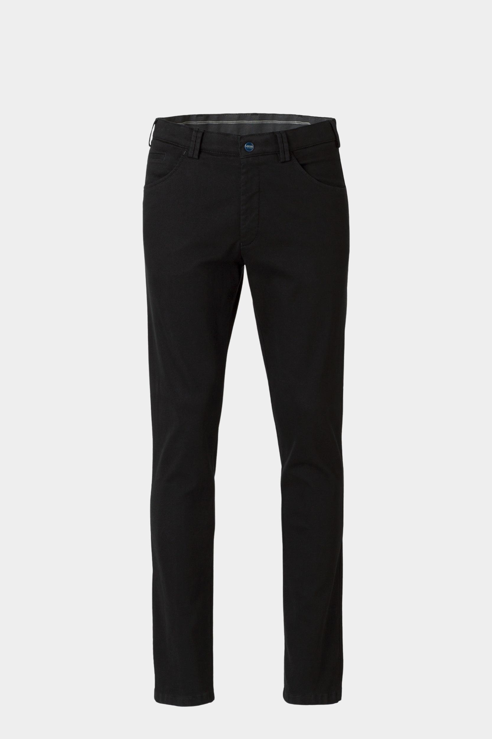 Meyer Flatfront Jeans Zwart DUBLIN Art.2-4556 1272455600/09