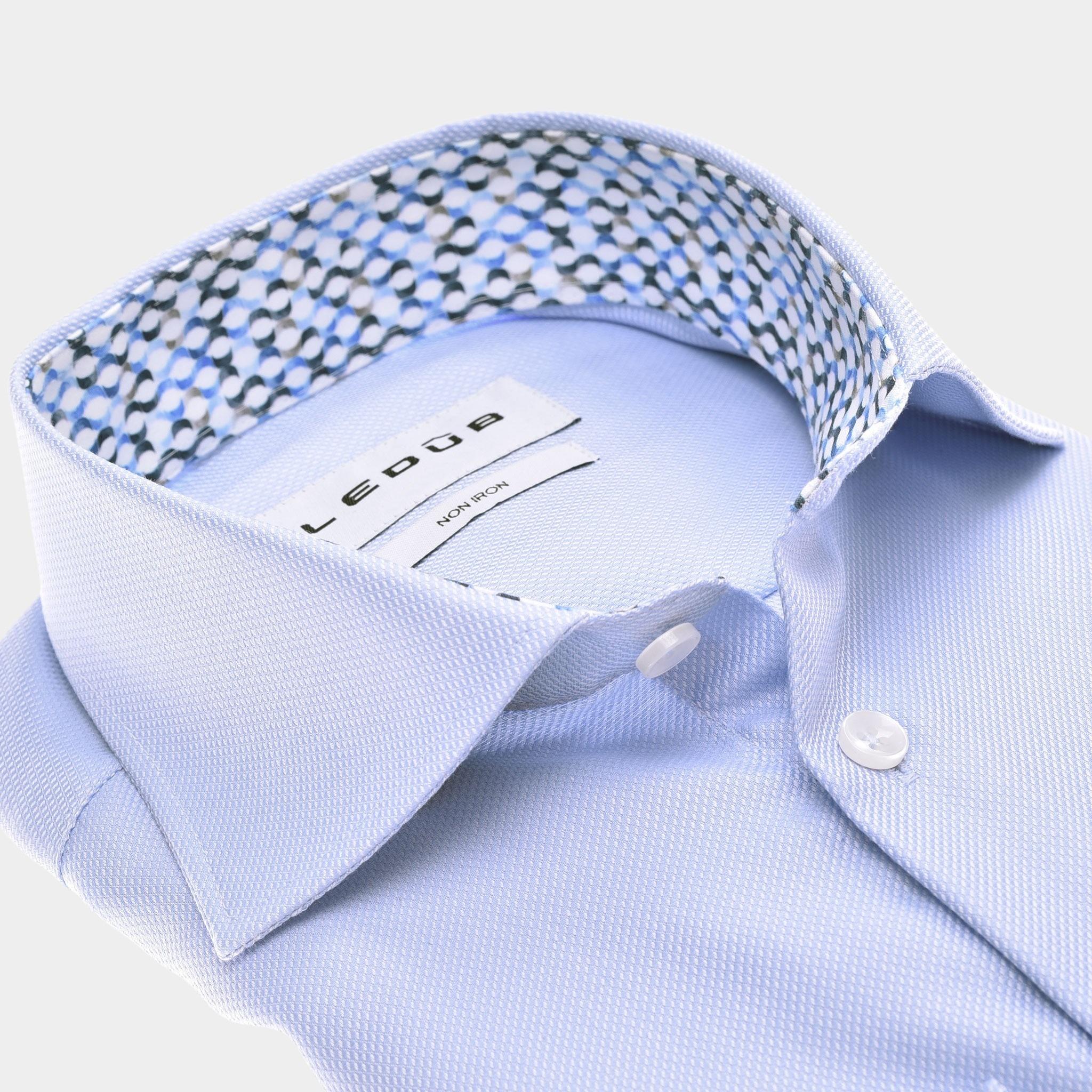 Ledub Business hemd lange mouw Blauw  0142818/130-140-000