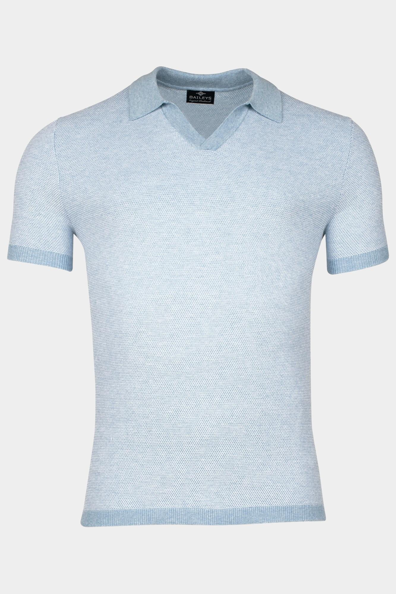 Baileys Polo korte mouw Blauw Polo knitted pullover , Colla 515780/625