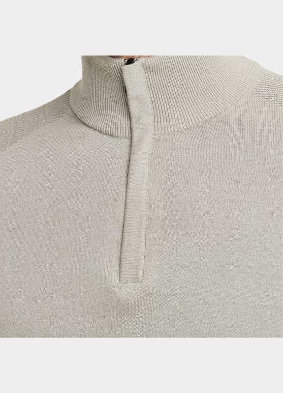 Vanguard Half Zip Grijs Half zip collar cotton modal VKW2511345/9048