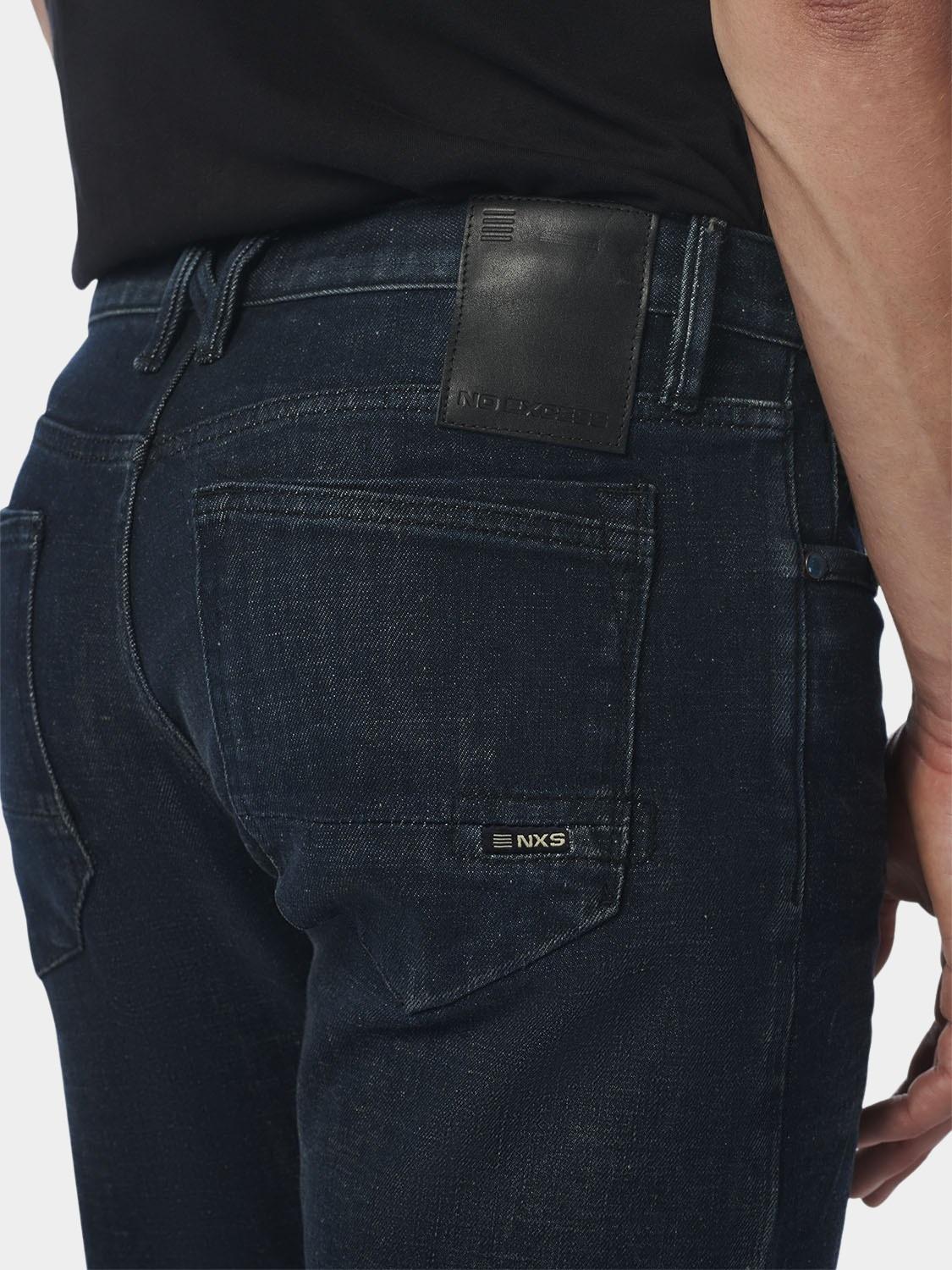 No Excess 5-Pocket Jeans Blauw Denim, Relaxed Fit 715, Dark, N715D34N/221