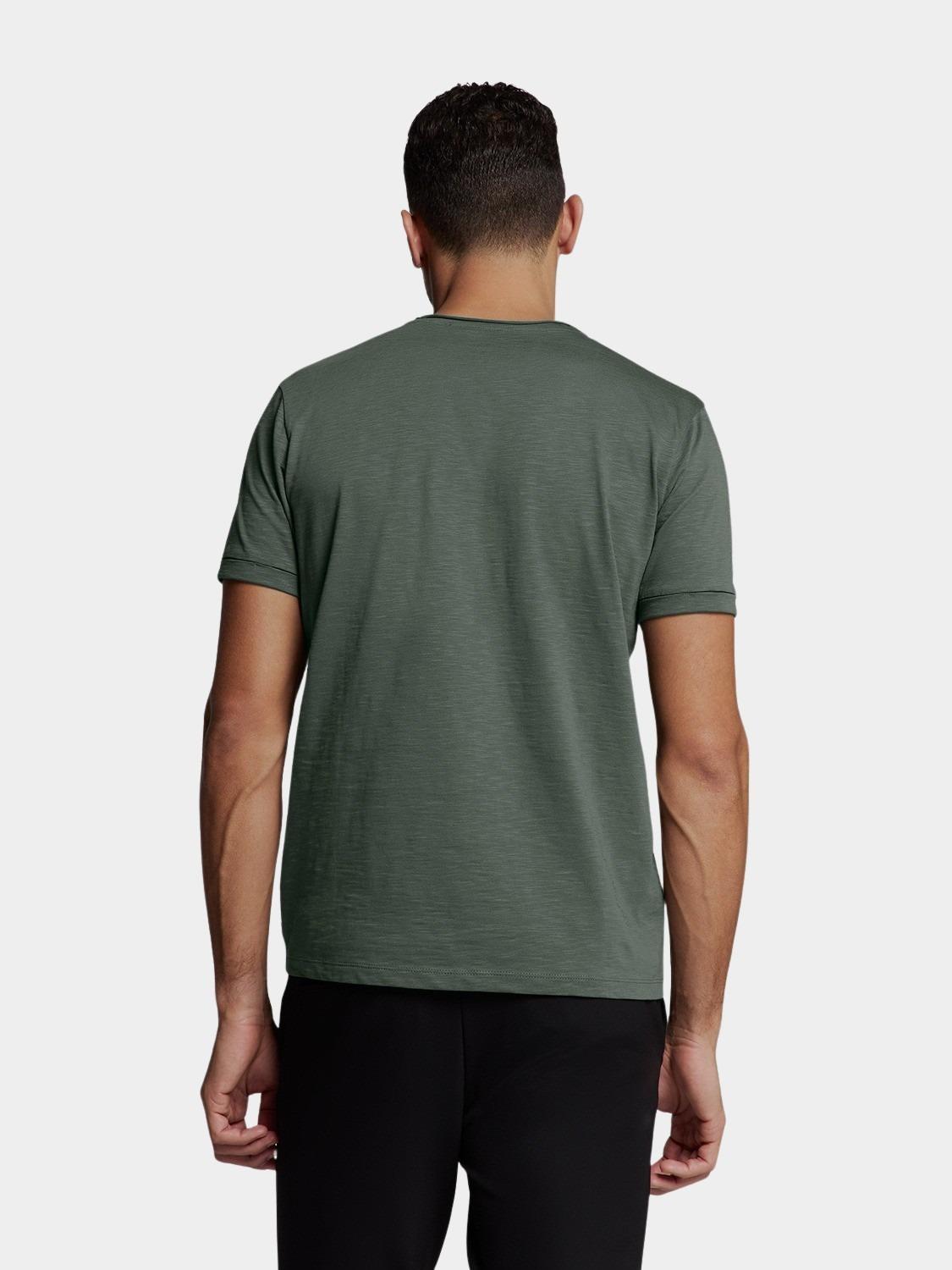 No Excess T-shirt korte mouw Blauw T-Shirt Crewneck Slub N3602/124