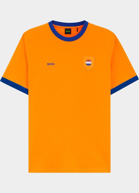 BOSS Green T-shirt heren Oranje TS_BB BC Lux Tee 10279542 01 50562134/821