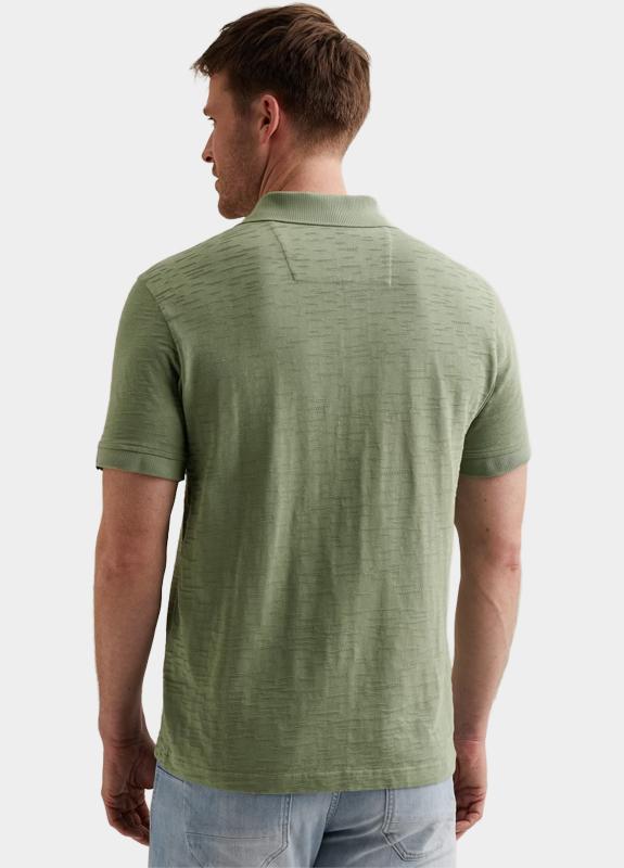 PME Legend Polo korte mouw Groen Short sleeve polo jacquard je PPSS2604868/6123