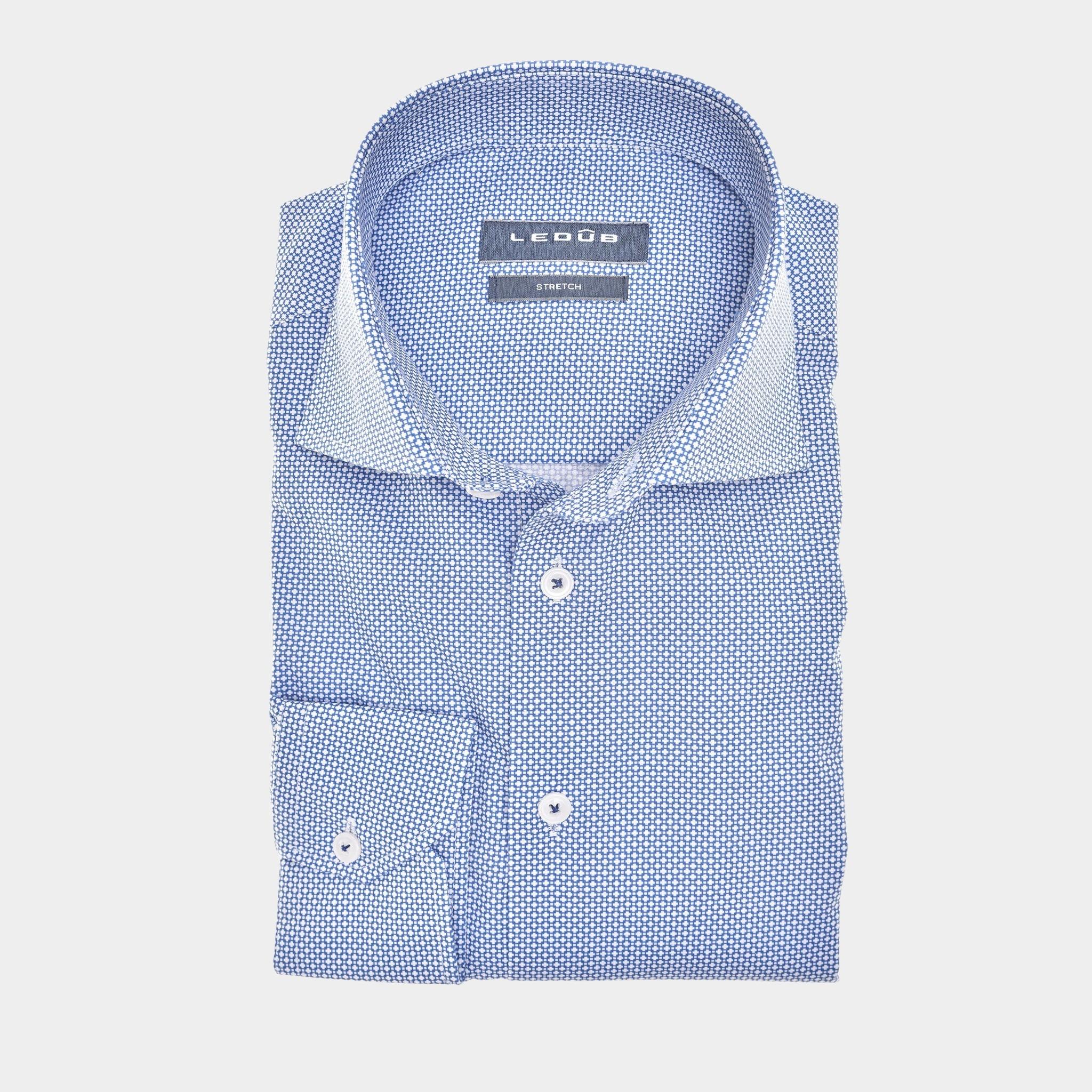 Ledub Business hemd lange mouw Blauw LE24204 MFN 5 0142280/180-000-000