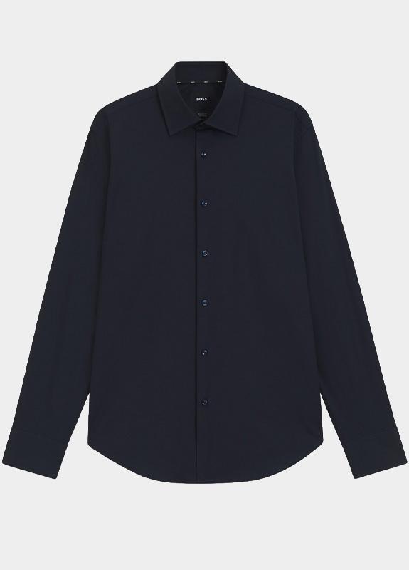 BOSS Black Zakelijk overhemd heren Blauw P-JOE-kent-C1-222 10241343 01 50532287/404