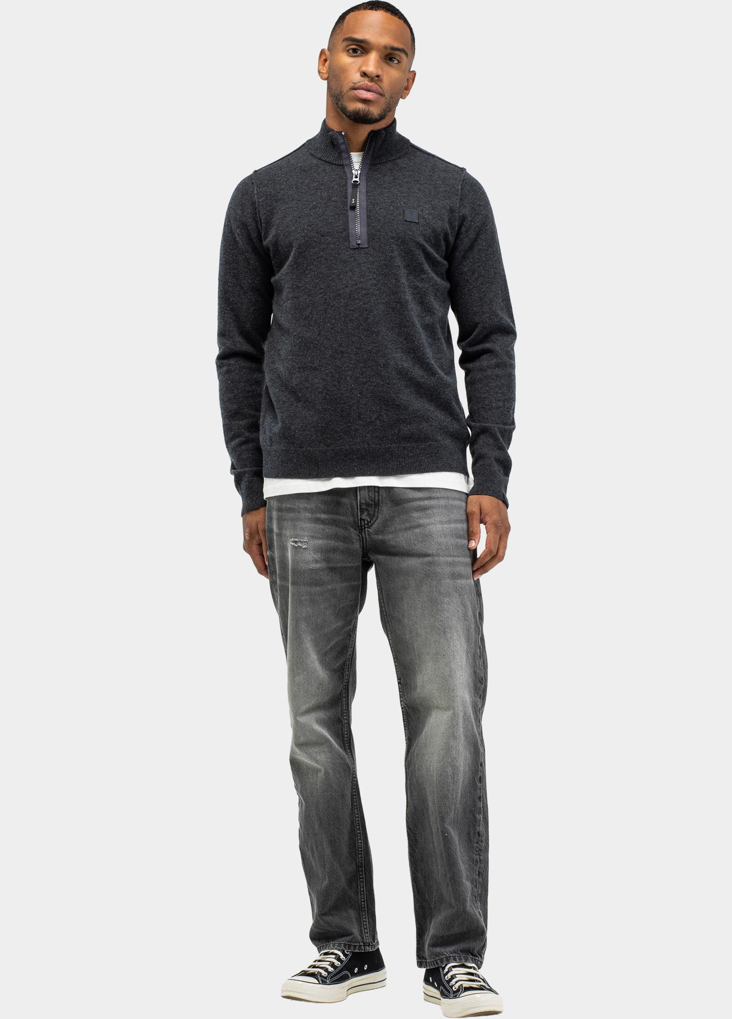 Butcher of Blue Half Zip Grijs Clifden M2626100/913